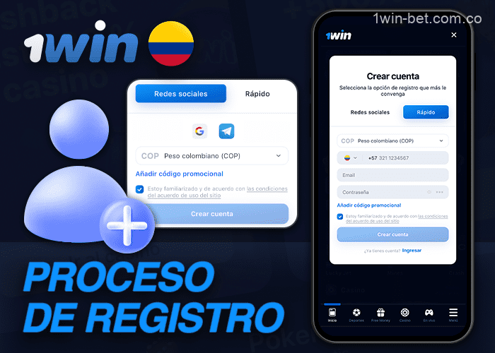 Registro paso a paso para nuevos jugadores en la aplicación móvil de 1win